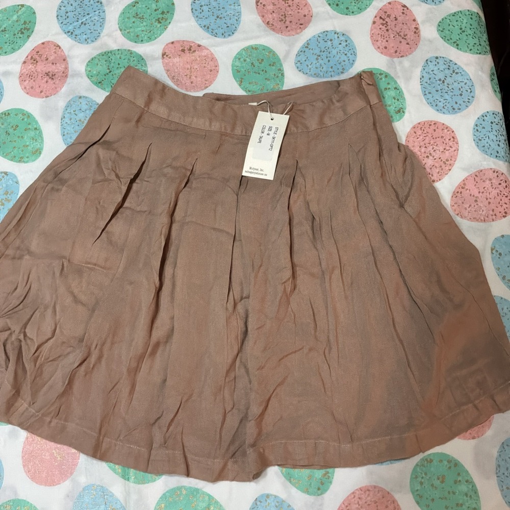 Sim & Sam Womens New Skirt Pleated Lined Blush Size Medium School Girl Old Money
